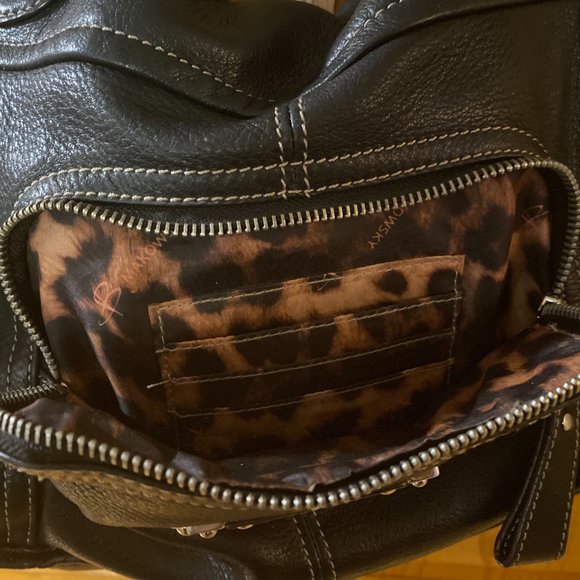 100% Genuine Leather by B. Makowsky Black Purse - Picture 10 of 16